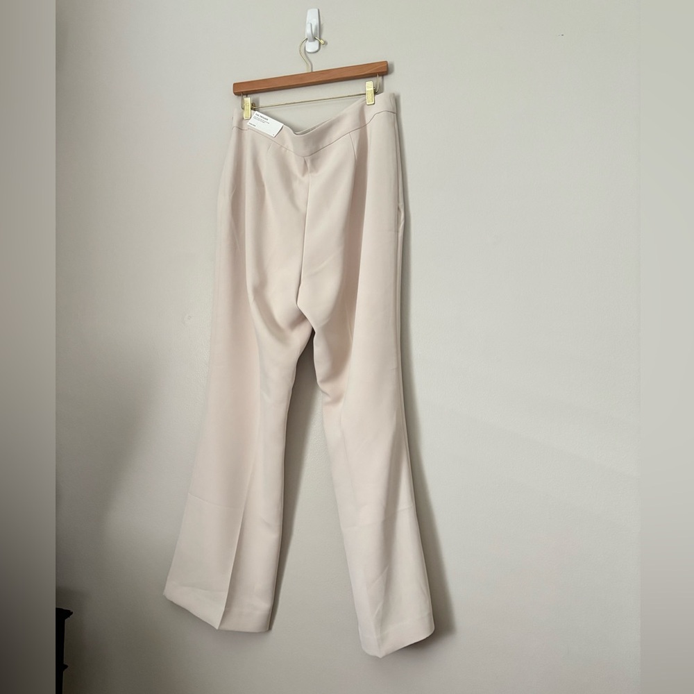 Ann Taylor Tailored Fluid Crepe Trouser in Ivory Whisper - Picture 6 of 13